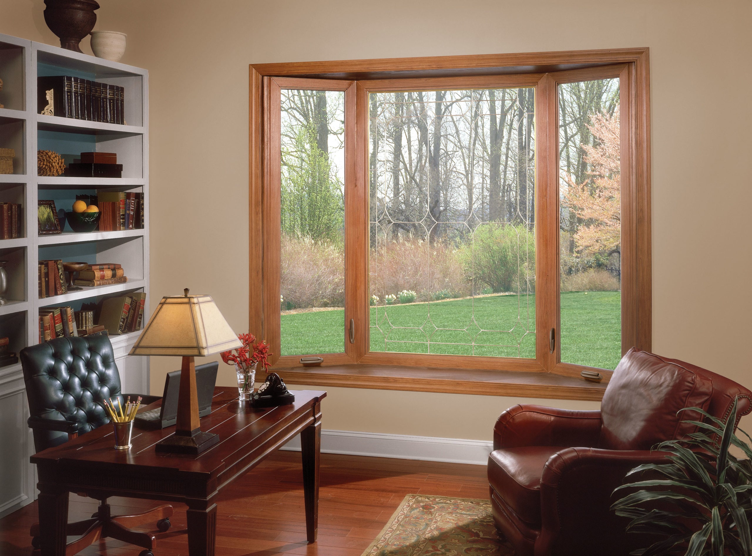 Bow and bay window shows panoramic views.