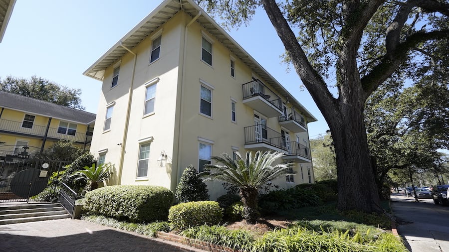 apartment complex with new windows